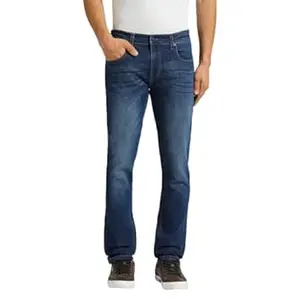Pepe Jeans Men's Regular Fit Mid Rise Jeans