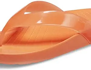 Crocs Splash Orange Flip-(208534-83I)-7 UK Women (W9)