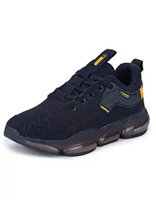 ABROS Men's Bentley ASSG1178 Sports Shoes -Navy/Mustard-9UK