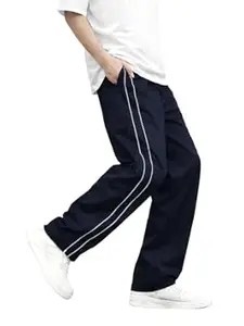 CHKOKKO Men’s Relaxed Track Pants for Gym Workout Running Casual Wear Sports Lower with Pockets Adjustable Drawstring Waist Lightweight Quick Dry Activewear Fitness