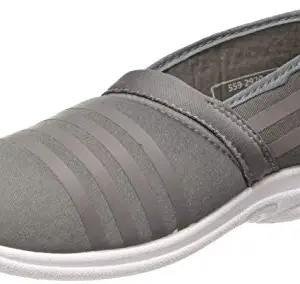Bata Slip ON Softy Grey Casual Slipon Round Toe Ballerina Shoes Flat & Low HH 0-25 MM for Women UK Size- 3