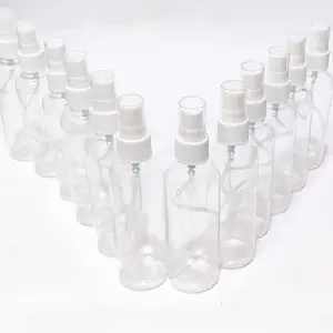 100 ml Plastic Empty Spray Bottle Refillable Fine Mist SPRAY for Sanitizer Travel Beauty Makeup (18)