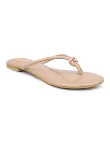 INC.5 Women Beige Open Toe Flats