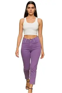 Women's Regular fit Jeans Purple