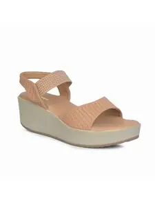 Bata Robb Wedge Sandal Women's Casual Sandal in Beige (4 UK)