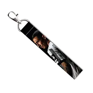 ISEE 360® Di Maria Football Lanyard Tag with Swivel Lobster for Gift Luggage Bags Backpack Laptop Bags L X H 5 X 0.8 INCH