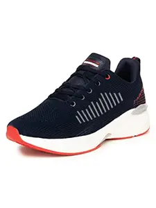 ABROS Men's Fuel ASSG1110 Running Shoes -Navy/Red-9UK