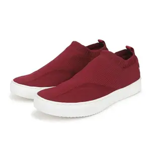 YOHO FreeStep Slip on Casual Shoes for Mens | Stretchable and Comfortable Maroon