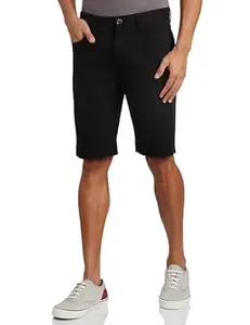 Amazon Brand - Symbol Men's Cotton Rich Stretchable Regular Fit Chino Shorts |Scoop Pockets