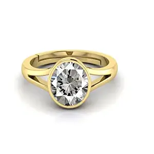 TODANI JEMS 6.25 Ratti Certified Unheated Adjustable Ring Zirkon/Zircon Loose Gemstone Ring for Women and Men