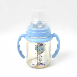 Drumstone (��������������-�������� ���������� ��-�������� ����������������) Plastic Baby Feeding Bottle with Handles, Straw & Cleaning Brush | 180 ML Spill-Proof Sipper for Toddlers | BPA-Free 1 Pc