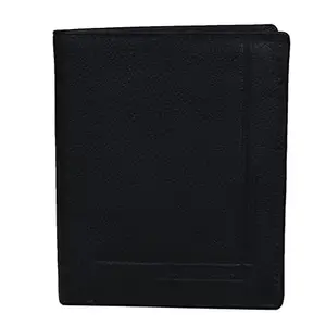 Leatherman Fashion LMN Genuine Leather Men's Black Wallet (5 Card Slots)