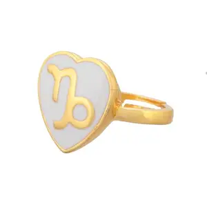 VOYLLA Zodiac Capricorn Enamel Ring|Zodiac Sign|Everyday Ring|Gift For Sister|Gift For Her|Rings For Women