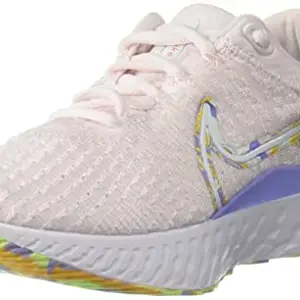 Nike Womens W React Infinity Run FK 3 PRM Light Soft Pink/White-University Gold Running Shoe - 4.5 UK (DO9477-600)