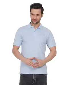 Tide & Sail Mens Stylish Polo T Shirts for Men Plain Polo T Shirt Man Solid Casual T Shirt with Comfortable Fit for All-Day Wear