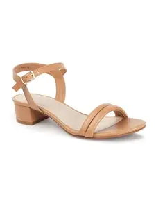 Carlton London Corlton London Women Sandal,TAN,UK-7