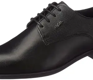 Lee Cooper Men's LC5069E Leather Formal Shoes for Men_Black_40