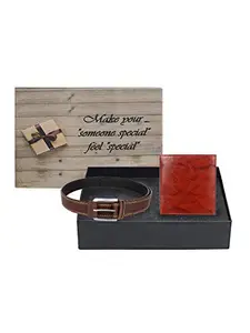 Swiss Design SDWC-112 Wallet & Belt Gift Set for Men