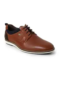 Louis Philippe Mens LPSCSMULS00350 Tan Casual Lace-up Shoes - 45 EU (LPSCSMULS00350)