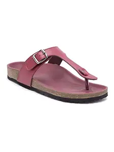 REFOAM OWRFMO-01(W) Women's Outdoor | Trendy | Stylish Maroon Synthetic Leather Casual Sandal