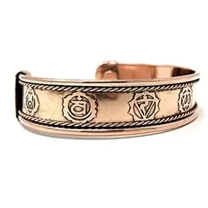 ishaSpirituals Copper Open Yantra KADA for Blessings/Copper Antic KADA Back Open
