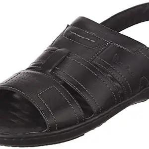 Pierre Cardin Men's Leather Sandal - PC1033_Black_9UK