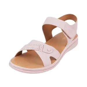 Metro Women Pink Synthetic Leather Comfort & Fashion Sandal UK/6 EU/39 (44-89)