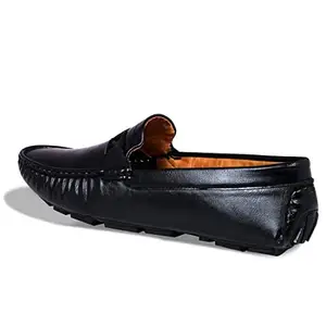 Men's Formal Look Shoe in Synthetic Leather Without Lace (Numeric_8) Black