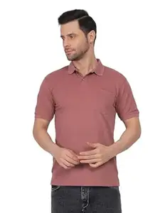 Tide & Sail Mens Stylish Polo T Shirts for Men Plain Polo T Shirt Man Solid Casual T Shirt with Comfortable Fit for All-Day Wear