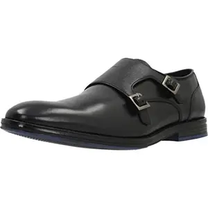 Clarks Men's CitistrideMonk Black Combi Leather Boat Shoe (26155162) UK-6