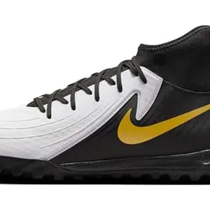 NIKE Men's Running Shoes Phantom Luna Ii Academy Tf-White/Black-MTLC Gold Coin-Fj2566-100-10Uk