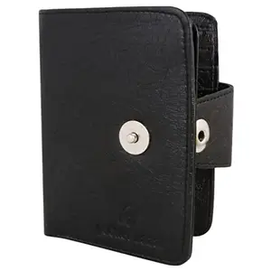 pocket bazar Men's Wallet Beige Black Artificial Leather Wallet Multi Card Slots