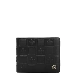 Da Milano Genuine Leather Black Bifold Men Wallet with Multicard Slot (10143J)