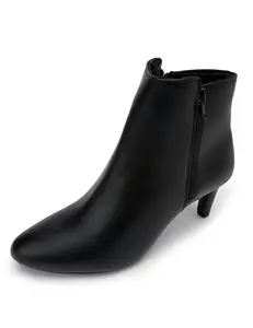 Elle Women's Zip Boots Colour-Black, Size-UK 6