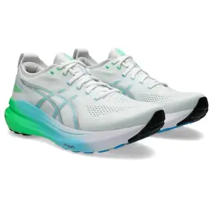 ASICS Mens Gel-Kayano 31 White/Bright Cyan Running Shoes - 7 UK (1011B867.100)