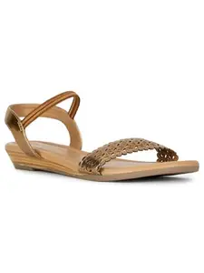 Bata Laura Wedge Sandal Women Sandal in Brown
