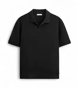 Alan Jones Clothing Men's Textured Polo T-Shirt | Classic Short Sleeve Polo for Casual Wear