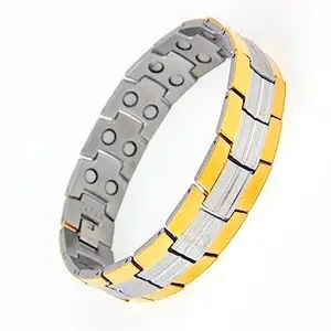 Magnetic Bracelet for Women Titanium Steel Health Magnetic Field Therapy Bracelet With Adjustment Tool & Box