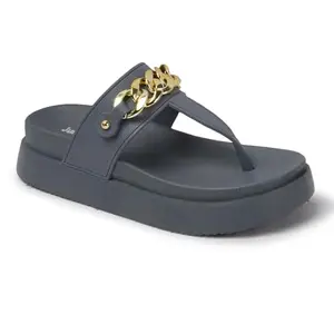 JUMPLITE Women's Grey PVC Daily Casual Sandal-JL-222-3F-Grey_40