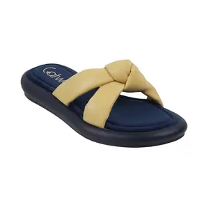 Catwalk Women Stylised SLIP-ON Platforms | For Women & Girls (YELLOW,6 UK)