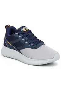 ABROS Mystic Running Sports Shoes Breathable Upper Mesh with EVA Sole Memory Foam Insole Casual Walking & Gym Shoes for Mens(10 Navy/L.Grey)