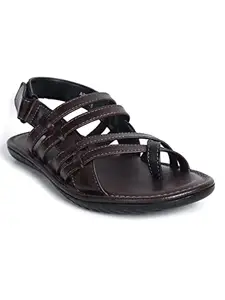 AJANTA Mens Brown sandal