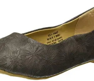 Bata Women's Stacy Ballet Flats (5511442_Silver_6 UK)