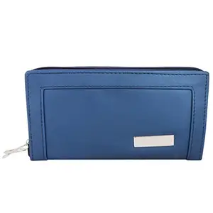 pocket bazar Women's Versatile Two Fold Wallet Personal Wallet, Money Organizer Women Hand Bag (Blue)