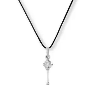 A A AKSHAT SAPPHIRE Sterling Silver (92.5% Purity) Hanuman Ji Ji/Bajrang Bali Locket with Black Thread For Men & Women's Pure 925 Silver Bajrang Bali Pendant - EVE_PB7252