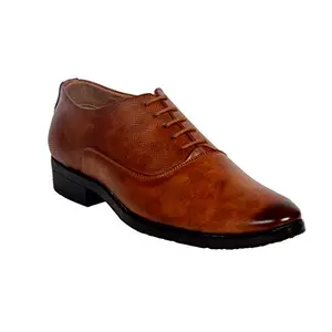 iRON KEY Men's Tan Decent Look Formal Shoe 8 UK/IND