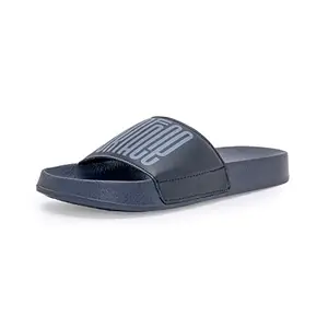 Red Tape Casual Sliders for Men's - Comfortable Navy Slip-On Casual Sliders for Men's