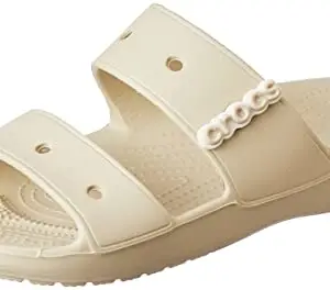 crocs Classic Off White Sandal-(206761-2Y2)-11 UK Men (M12)