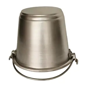 iINTELLIGENCEi | Aluminium Bucket | Balti with Handle | Leak Proof, 36 x 32 x 27 Cm, Capacity 10 litres, Big,1 Qty.