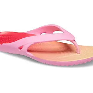 crocs Women's Pink Lemonade/Multi Slipper (206866)